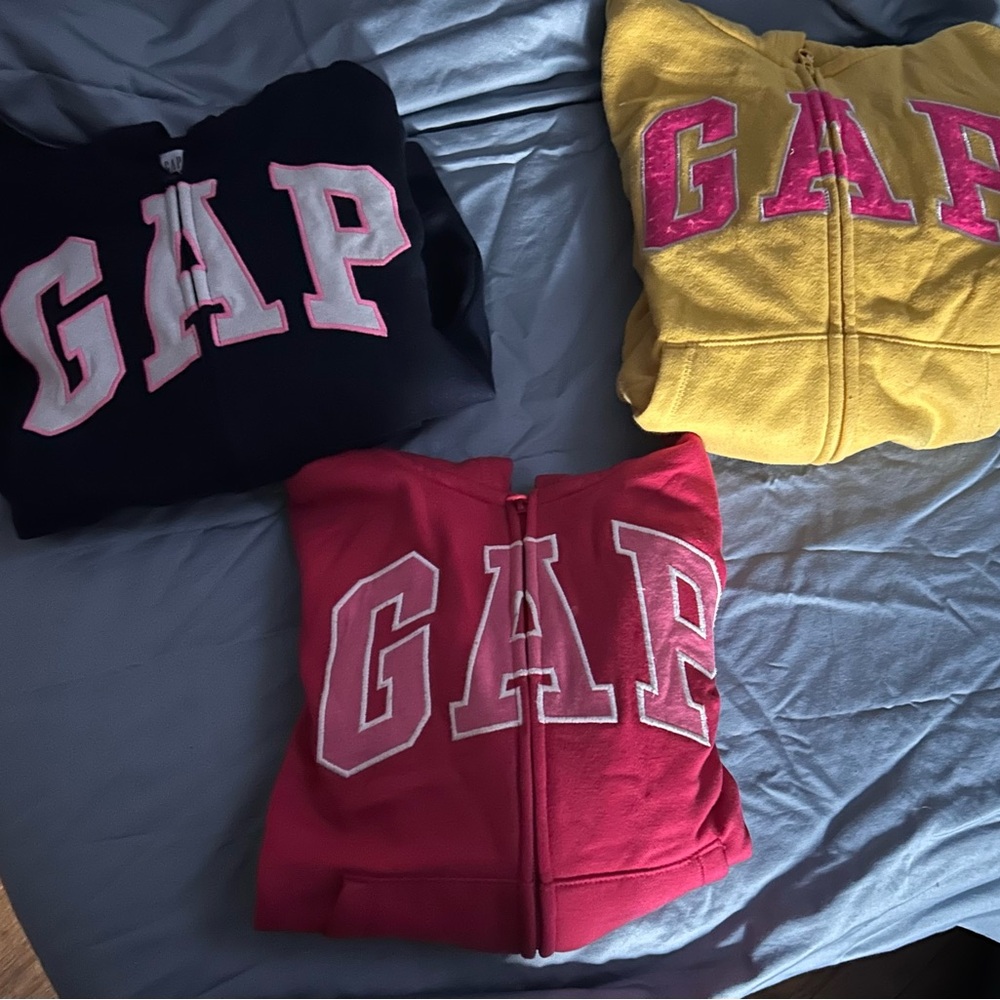 GAP Hoodie Trio in Bold Colors